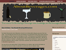 Tablet Screenshot of aboutbeverages.com